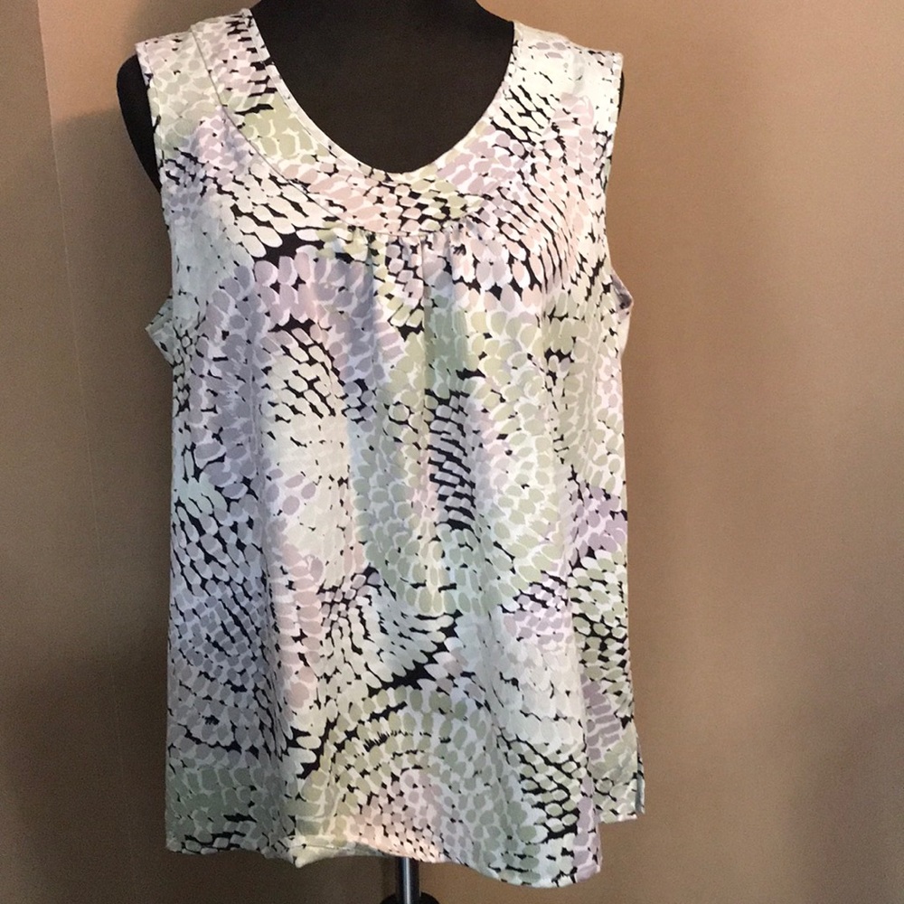 Pretty silky tank blouse